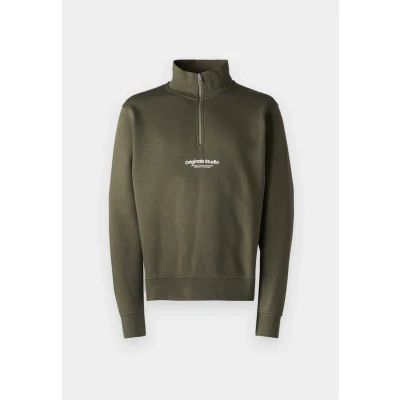 Afbeelding van Jack &amp; Jones Jorvesterbro Quarter ZIP NOOS Sweater, Heren, Maat: XS, Khaki