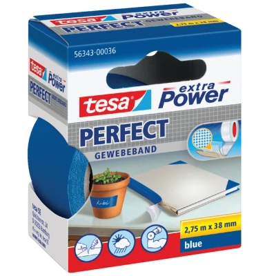 Afbeelding van Plakband Tesa textiel 38mmx2.75m blauw