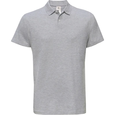 Afbeelding van Unisex Polo ID.001 Heather Grijs merk B&amp;C maat XL