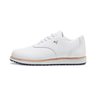 Afbeelding van Puma Golf Avant Golfschoenen, Dames, Maat: 42, White/deep navy/sand dune Leer
