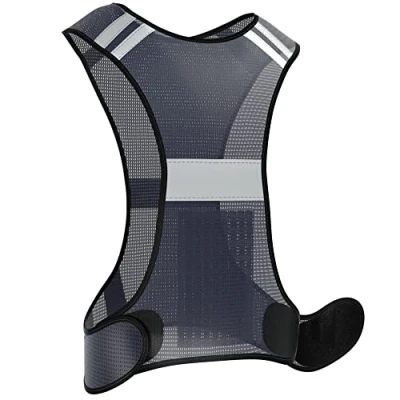 Afbeelding van EAZY CASE reflecterend vest, veiligheidsvest, flexibel instelbaar, veiligheidsvest met reflectoren, ademend, ideaal voor het verhogen van de zichtbaarheid in wegverkeer, donkerblauw
