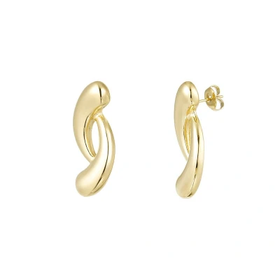 Afbeelding van Yehwang Gouden Oorbellen Met Streepjes Goud Oorbel Stainless Steel Sieraad Sieraden Cadeau Cadeautip