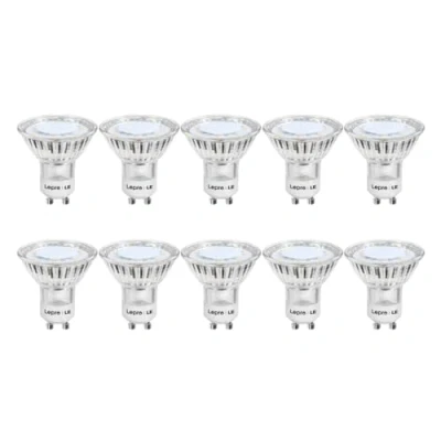 Afbeelding van LE GU10 Ledlamp, 3 W, 250 lumen, 2700 kelvin, warmwit, 120 graden stralingshoek, verpakking van 10 stuks