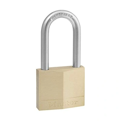 Afbeelding van Master Lock 140DLF Massief messing hangslot met sleutel, 1 stuk