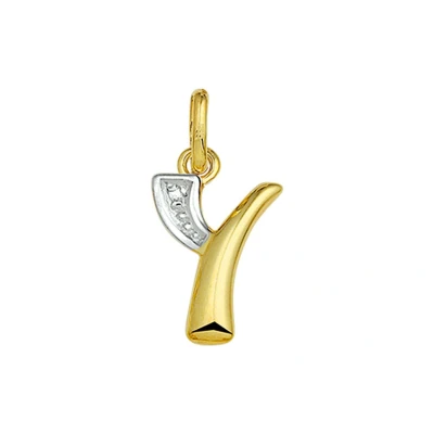 Afbeelding van Trendjuwelier huiscollectie Bedel Letter Y Diamant 0.005 Ct. Goud