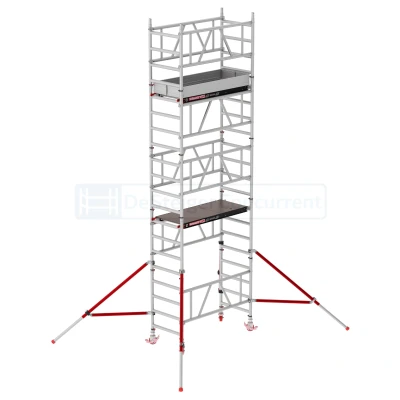 Afbeelding van Eenpersoonssteiger Altrex MiTOWER PLUS L165xB75cm 6.20m werkhoogte Houten platformen