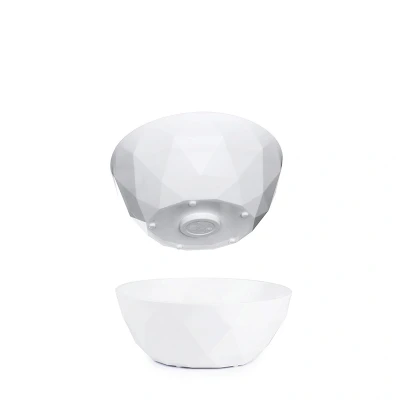 Afbeelding van Silwy Reusable Magnetische Kunststof Kom (set a 2) Wit