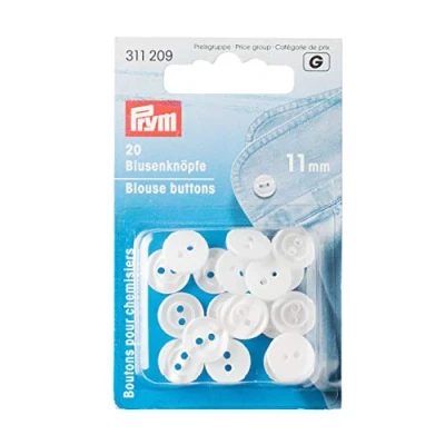 Afbeelding van Prym Plastic (11 mm) Blouse knoppen 1 Stuk