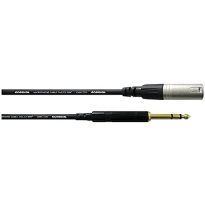 Afbeelding van Cordial CFM 0,3 MV XLR Adapterkabel [1x stekker 1x Jackplug male 6,3 mm] 30.00 cm Zwart