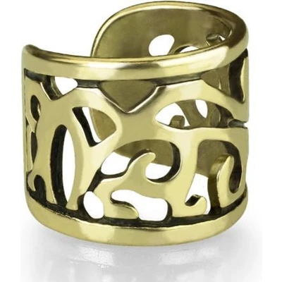 Afbeelding van Fake piercing filigree oud goudkleurig