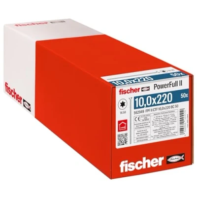Afbeelding van Fischer FPF II CTF 10,0 x 220 BC 50 562949 Houtschroef 10 mm TX Staal Galvanisch verzinkt stuk(s)