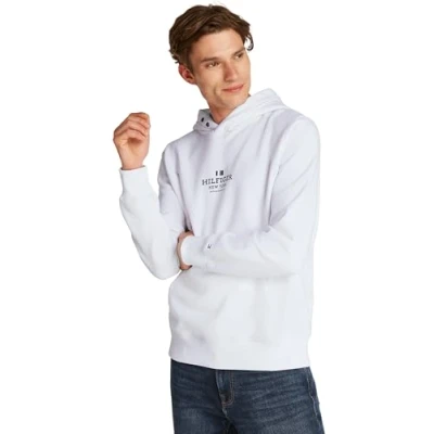 Afbeelding van Tommy Hilfiger Hoodie Unisex Sweater, Maat: Small, White
