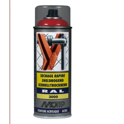 Afbeelding van motip industrial ral 3000 vuurrood 400 ml 07090