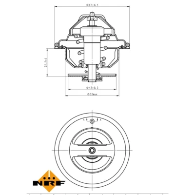 Afbeelding van NRF Thermostaat 725186