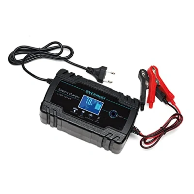 Afbeelding van OVERMUST Acculader voor de auto 12V 8A; 24V 4A Volautomatisch Beveiliging tegen overbelasting, kortsluiting, enz. Intelligent display Draagbaar en gebruiksvriendelijk