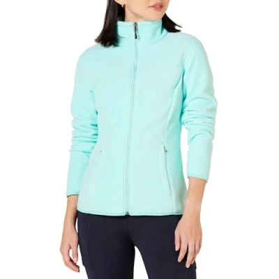 Afbeelding van Amazon Essentials Dames Classic Fit Full Zip Polar Soft Fleece Jacket (Verkrijgbaar in Grote Maat), Aqua Blauw, XX Large