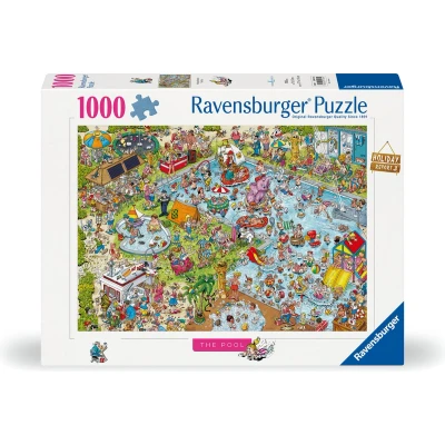 Afbeelding van Ravensburger puzzel Holiday resort 3: The Pool Legpuzzel 1000 stukjes