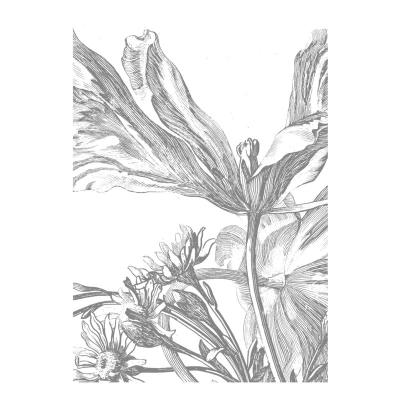 Afbeelding van KEK Amsterdam Engraved Flowers III WP 329 (Met Gratis Lijm)