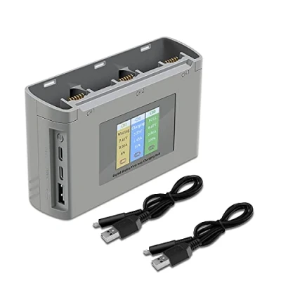 Afbeelding van USB LCD scherm Batterijlader Tweerichtings opladen Intelligente oplader Hub Batterijlaadstation voor DJI Mini 2 SE Drone