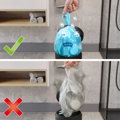 Afbeelding van 3x Swirl Pedaalemmerzakken Geparfumeerd Ocean Fresh 5 liter 45 stuks