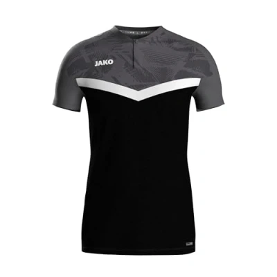 Afbeelding van JAKO Polo Iconic rood/wijnrood L zwart/antraciet / 4XL