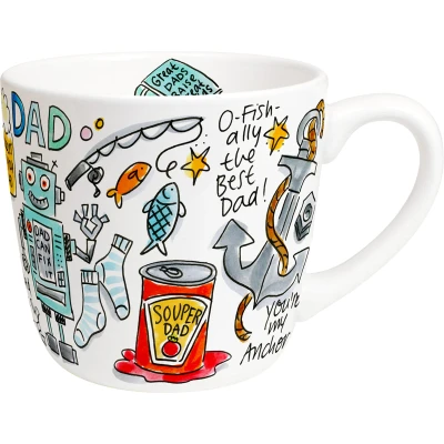 Afbeelding van Blond Amsterdam Mok Specials Dad Cappuccino O FISH ally The Best 500ml Nice thingZ