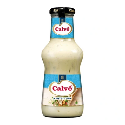 Afbeelding van Calvé Saus Knoflook lekker bij al je snacks, de barbecue of het gourmetten 6 x 320 ml