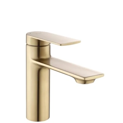 Afbeelding van Rea My1902 2Gg Storm Brush Gold Low Wastafelkraan Geborsteld Goud 11X4,2X15Cm