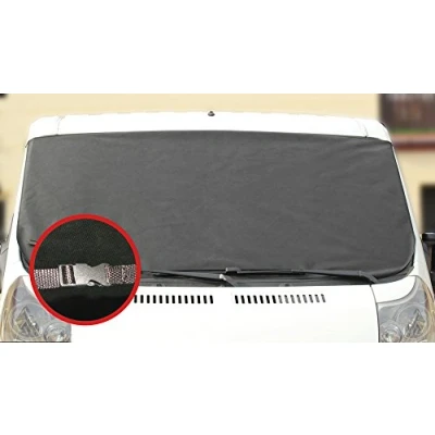 Afbeelding van L &amp; P Car Design GmbH voorruitafdekking, voor de auto, XXL, vorstafdekking, vorstbescherming, winterbescherming voorruit, met kliksluiting