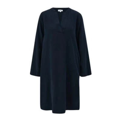 Afbeelding van s.Oliver MIT Vausschnitt Spijkerjurk, Dames, Maat: 34, Navy