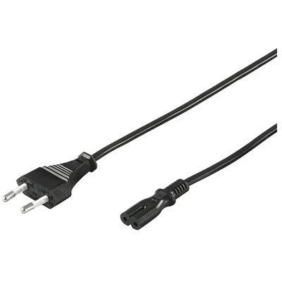 Afbeelding van Microconnect PE030705 electriciteitssnoer zwart 0,5 m CEE7/16 C7 koppeling stroomkabel (0,5 m, stekker/vrouw, CEE7/16, stekker, zwart)