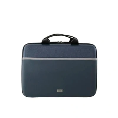 Afbeelding van Hama Laptophoes 14,1 inch hardcase (met handvat, gewatteerde voering, ritssluiting, zak, tas, hoes, harde hoes) blauw