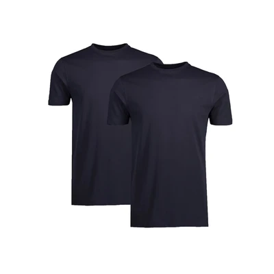 Afbeelding van LERROS Heren dubbelpak ronde hals T shirt, Donkerblauw, XXL