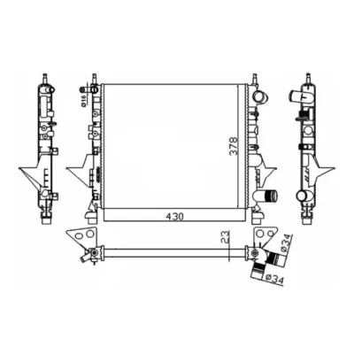 Afbeelding van Radiateur NRF 529513