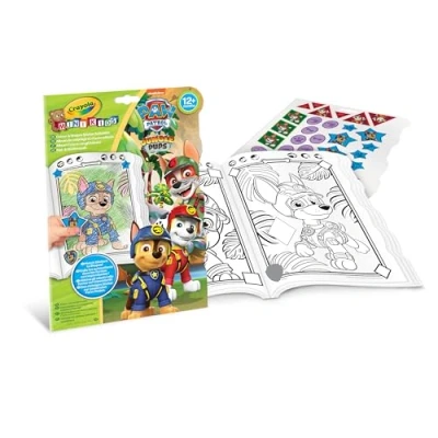 Afbeelding van Crayola Paw Patrol, kleur en stickerboek