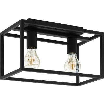 Afbeelding van EGLO Eldrick Plafondlamp E27 40 cm Zwart