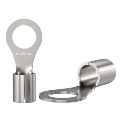 Afbeelding van Lumonic 25x crimp terminals blank 1,5 2,5mm² I M4 ongeïsoleerd kabelschoenen M4, buiskabelschoen 1,5mm2 2,5mm2 ringstekkers, c