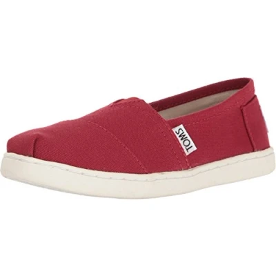 Afbeelding van TOMS Alpargata Core Platte slippers voor kinderen, uniseks, rood, 31.5 EU