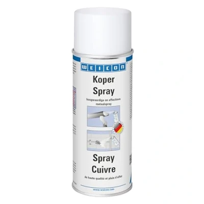 Afbeelding van WEICON Koperspray 400 ml/hoogwaardige metaalspray/weerbestendig/kleur: koper metallic, mat