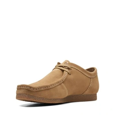 Afbeelding van Clarks Shacre II Run heren Oxford Derby, Donker Zand Suede , 42.5 EU