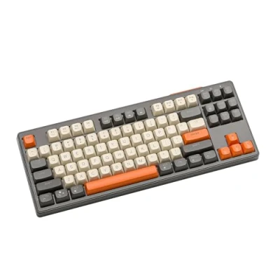 Afbeelding van ATTACK SHARK X FREEWOLF M87 80% draadloos gamingtoetsenbord, 87 toetsen, TKL led, oplaadbaar, mechanisch gevoel, PBT toetsenbord voor Mac/Win, Bluetooth 5.0/2,4 Ghz Dual Mode