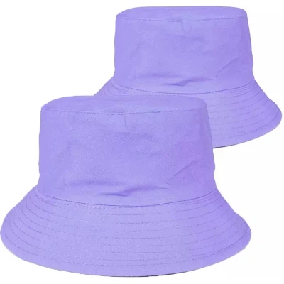 Afbeelding van LOUD AND CLEAR® Hoed Vissershoedje Bucket Hat Heren Dames Lila Zonnehoed