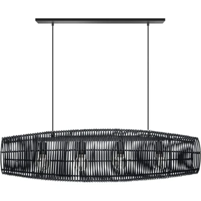 Afbeelding van ETH Cocoon hanglamp 4 x E27 zwart