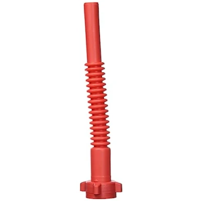 Afbeelding van hünersdorff Premium Plus Uitloop voor benzine, flexibel, brandstof/dubbele jerrycan + FuelFriend, met rode wartelmoer, rood