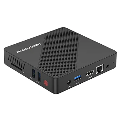 Afbeelding van Intel Celeron N4020 mini pc (tot 2,8 GHz), DDR4 4 GB/64 GB eMMC, UHD Graphics 600, ventilatorloze minicomputer 4k@60Hz HDMI&amp;VGA, USB3.0, Wi FI 2.4/5.8G, BT4.2