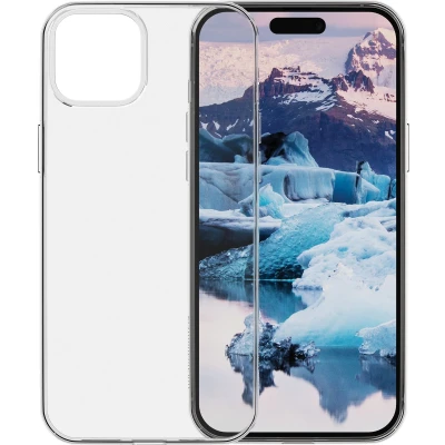 Afbeelding van Apple iPhone 15 Plus Hoesje Gerecycled Siliconen en TPU (zacht) dbramante1928 Softcase/Backcover Transparant Telefoonhoesje