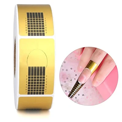 Afbeelding van G2PLUS 500 stuks nagelsjablonen, zelfklevende verlengfolie, modelleersjablonen, modelleer voor kunstvingernagels