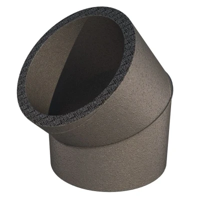 Afbeelding van Ubbink Aerfoam bocht 45 EPE Ø 180 mm grijs