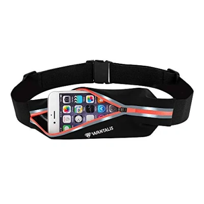 Afbeelding van WANTALIS Xtens hardloopriem, heuptas, uittrekbaar, waterdicht, zweetafvoerend voor smartphone (ook grote maten), sleutels enz