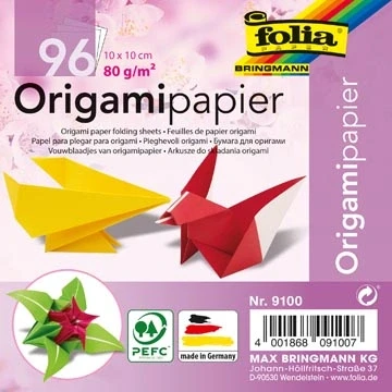 Afbeelding van Folia Vouwblaadjes Ft 10 X Cm Vouwpapier
